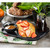 TableCraft Products 10047 12 1/4" W x 8" D x 1 1/4" H Black Small Rectangular Melamine Faux Cast Iron Tray