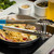TableCraft Products 3716BLEU 16" Spring Steel Blue Vinyl Coated Tongs
