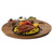 TableCraft Products 10710 17" x 12 1/4" x 3/4" Oval Acacia Wood Serving Board