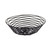 TableCraft Products BK17508 8" W x 8" D x 2.25" H Black Round Artisan Collection Basket