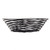 TableCraft Products BK17508 8" W x 8" D x 2.25" H Black Round Artisan Collection Basket