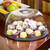 TableCraft Products PCD1 12" Dia. x 5 3/4" H Clear Styrene Cake Dome