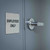 TableCraft Products B13 5" W x 5" H Stainless Steel Cash & Carry Sign "Employess Only" With Pressure Sensitive Adhesive Backing