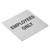 TableCraft Products B13 5" W x 5" H Stainless Steel Cash & Carry Sign "Employess Only" With Pressure Sensitive Adhesive Backing