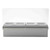 TableCraft Products H1604 4-Compartment Silver Stainless Steel Cash & Carry Bar Caddy Set