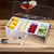 TableCraft Products H1604 4-Compartment Silver Stainless Steel Cash & Carry Bar Caddy Set