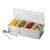 TableCraft Products H1604 4-Compartment Silver Stainless Steel Cash & Carry Bar Caddy Set