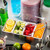 TableCraft Products H1604 4-Compartment Silver Stainless Steel Cash & Carry Bar Caddy Set