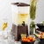 TableCraft Products 354DP 3 Gal. 8" W x 16 1/8" D x 20 5/8" H Brown Slimline Beverage Dispenser
