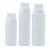 TableCraft Products 12463C3 24 Oz. Clear SelecTop WideMouth Squeeze Bottle