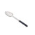 TableCraft Products AM5333BK 2 Oz. Solid Stainless Steel Antimicrobial Spoon With Black Vinyl Coated Handle