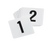 TableCraft Products TN100 4" Plastic 1-100 Number Card Sign Set