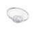 TableCraft Products 6171 7" W x 6" D x 2 3/4" H Oval Stainless Steel Cash & Carry Regent Basket