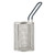 TableCraft Products 984 4 1/2" Dia. x 5 3/4" H Round 18/8 Stainless Steel Pasta Basket With Blue Cool-To-Touch PVC Handle