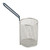 TableCraft Products 984 4 1/2" Dia. x 5 3/4" H Round 18/8 Stainless Steel Pasta Basket With Blue Cool-To-Touch PVC Handle