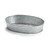 TableCraft Products GP96 9 1/2" W x 6" D x 2" H Oval Galvanized Steel Galvanized Collection Dinner Platter