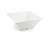 TableCraft Products MB125 6 4/5 Qt. 12 1/4" W x 12 1/4" D x 5" H White Square Melamine Frostone Collection Bowl