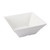 TableCraft Products MB125 6 4/5 Qt. 12 1/4" W x 12 1/4" D x 5" H White Square Melamine Frostone Collection Bowl