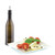 TableCraft Products H92006 17 Oz. Dark Green Glass Bottle With Stainless Steel Pourer