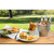 TableCraft Products GP129 12" W x 8 1/2" D x 1 3/4" H Oval Galvanized Steel Galvanized Collection Dinner Platter