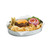 TableCraft Products GP129 12" W x 8 1/2" D x 1 3/4" H Oval Galvanized Steel Galvanized Collection Dinner Platter