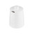 TableCraft Products 10416 3" W x 4 1/8" H 5.5 Oz. White Textured Finish Melamine Pulito Collection Sugar Jar