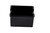 TableCraft Products 10309 3 1/4" x 2 1/2" x 2" Black Rectangular Sugar Packet Holder