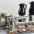 TableCraft Products RP68 2 Qt. Foot Base 18/8 Stainless Steel Remington Collection Beverage Pitcher With Ice Guard