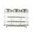 TableCraft Products 659N 2 Oz. Condiment Dispenser Set With Fluted Glass Shaker
