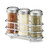 TableCraft Products 659N 2 Oz. Condiment Dispenser Set With Fluted Glass Shaker