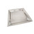 TableCraft Products R2020 20" W x 20" D Square 18/8 Stainless Steel Rice Pattern Remington Collection Tray