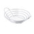 TableCraft Products H7175 12" Dia. x 3 1/2"H Round Chrome Plated Serving Basket