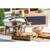 TableCraft Products CRATE12 12.75" W x 10.5" D x 2.75" H Brown Half Size Gastro Serving / Display Crate Fits 1/2 GN Pan