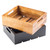 TableCraft Products CRATE12 12.75" W x 10.5" D x 2.75" H Brown Half Size Gastro Serving / Display Crate Fits 1/2 GN Pan