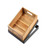 TableCraft Products CRATE12 12.75" W x 10.5" D x 2.75" H Brown Half Size Gastro Serving / Display Crate Fits 1/2 GN Pan