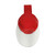 TableCraft Products PP48R 48 Oz. Clarified Polypropylene Red Option Dispenser