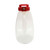 TableCraft Products PP48R 48 Oz. Clarified Polypropylene Red Option Dispenser