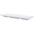 TableCraft Products M165 15 3/4" W x 5" D White Rectangular Melamine Frostone Collection Dish