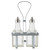 TableCraft Products 600N 6 Oz. Chrome Plated Rack Cash & Carry Oil & Vinegar Dispenser Set