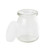 TableCraft Products SGJ6 6 Oz. Glass Cash & Carry Single-Serve Jar With Lid - 12 Pack