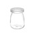 TableCraft Products SGJ6 6 Oz. Glass Cash & Carry Single-Serve Jar With Lid - 12 Pack