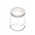 TableCraft Products SGJ6 6 Oz. Glass Cash & Carry Single-Serve Jar With Lid - 12 Pack