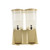 TableCraft Products TW33DP Two 3 Gallon Reservoirs Polypropylene Almond Slimline Beverage Dispenser