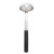TableCraft Products AM5303BK 3 Oz. Stainless Steel Antimicrobial Ladle with 9" L Black Vinyl Coated Handle