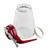 TableCraft Products 1371RE 12 Oz. Red ABS Top Modern Glass Dispenser