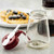 TableCraft Products 1371RE 12 Oz. Red ABS Top Modern Glass Dispenser