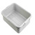 TableCraft Products 1529G 21 1/2" W x 15 3/4" D x 5" H Gray Tote Box