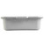 TableCraft Products 1529G 21 1/2" W x 15 3/4" D x 5" H Gray Tote Box