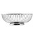 TableCraft Products 4171 7 1/2" W x 5 5/8" D x 2 5/8" H Oval Chrome Plated Cash & Carry Chalet Basket