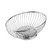 TableCraft Products 4171 7 1/2" W x 5 5/8" D x 2 5/8" H Oval Chrome Plated Cash & Carry Chalet Basket